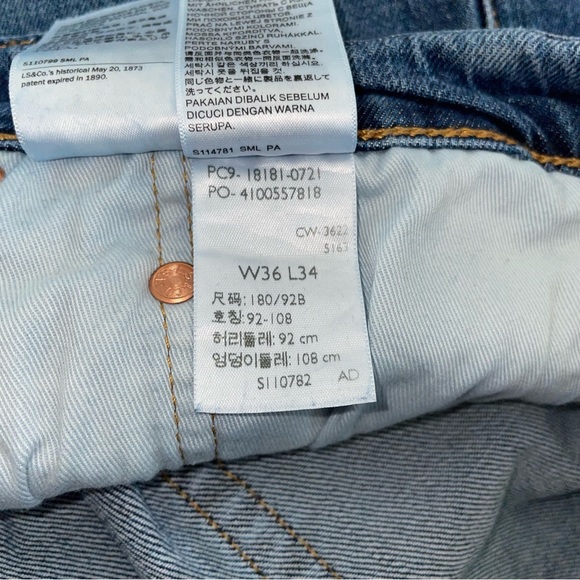 Levi 541 jean W36/L33 - Picture 5 of 9